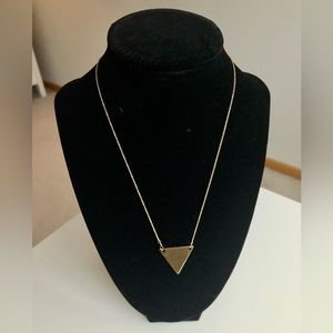 Gold Triangle Statement Necklace
